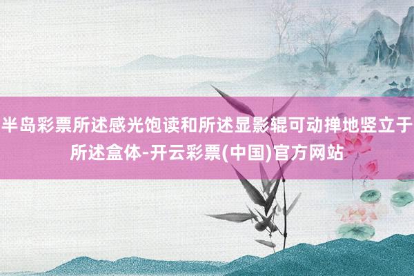 半岛彩票所述感光饱读和所述显影辊可动掸地竖立于所述盒体-开云彩票(中国)官方网站